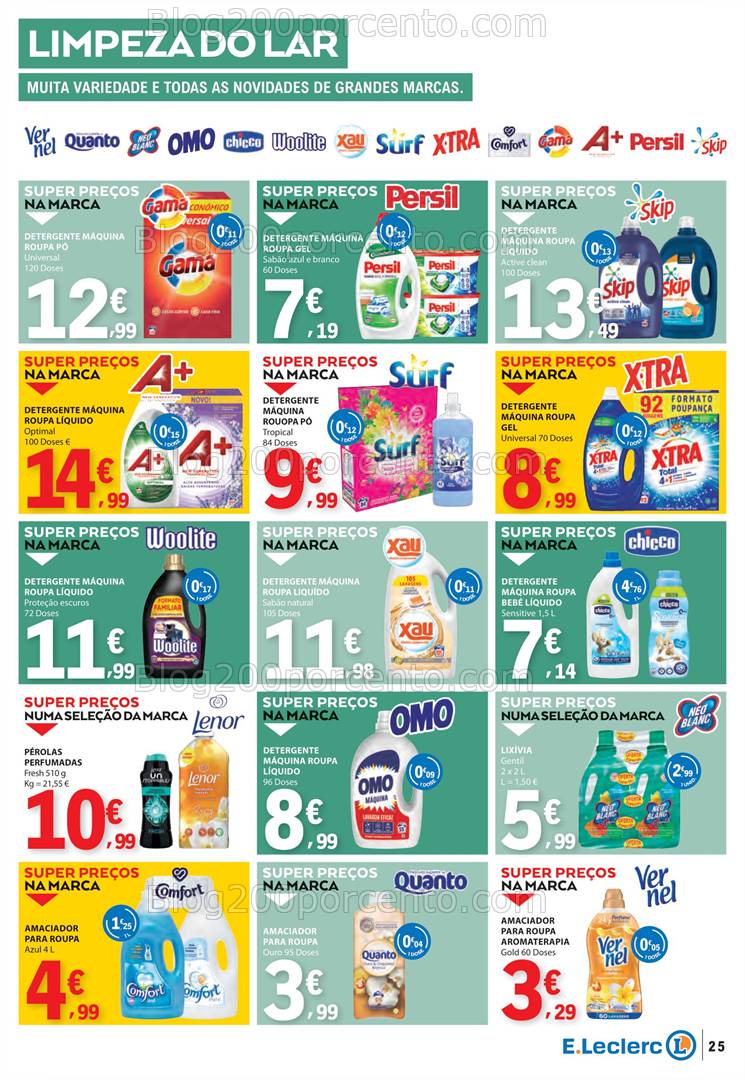 Antevisão Folheto E-LECLERC Promoções de 3 a 9 abril