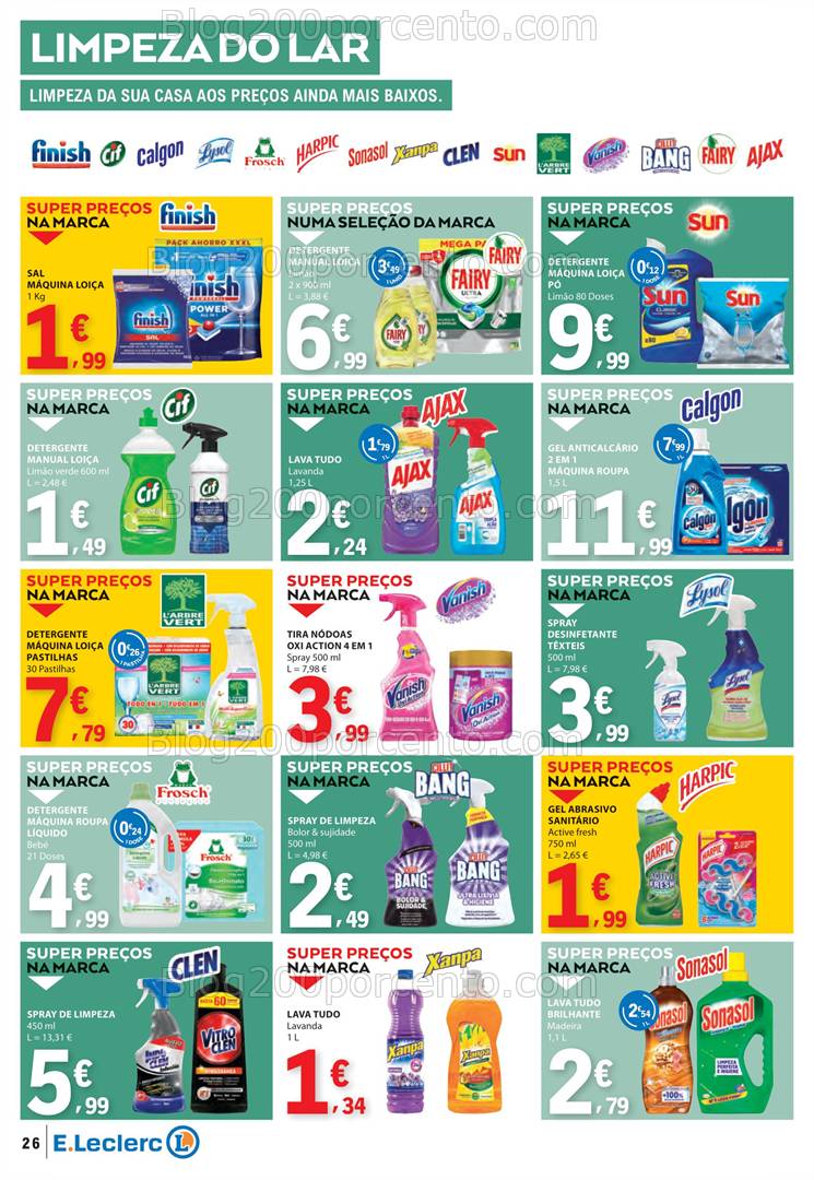 Antevisão Folheto E-LECLERC Promoções de 3 a 9 abril