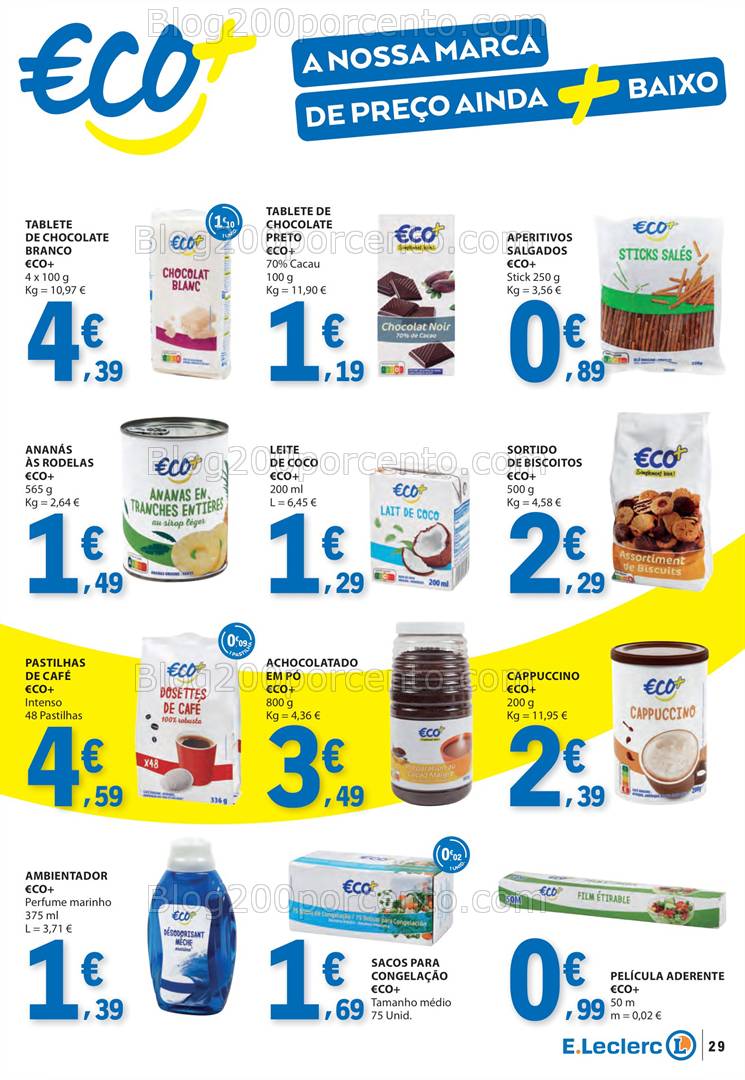 Antevisão Folheto E-LECLERC Promoções de 3 a 9 abril