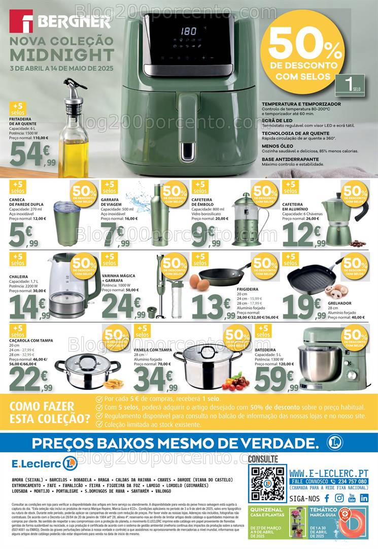 Antevisão Folheto E-LECLERC Promoções de 3 a 9 abril