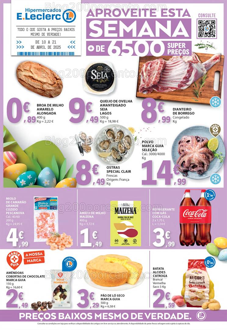 Antevisão Folheto E-LECLERC Páscoa + Promoções de 10 a 21 abril