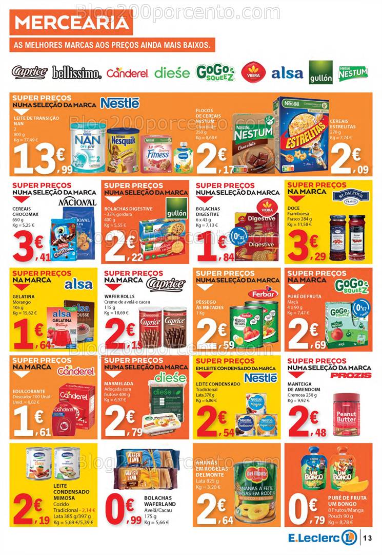 Antevisão Folheto E-LECLERC Páscoa + Promoções de 10 a 21 abril