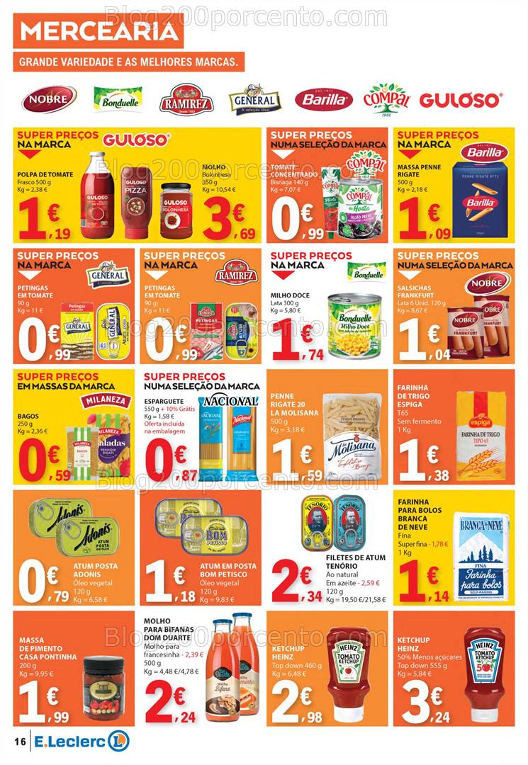 Antevisão Folheto E-LECLERC Páscoa + Promoções de 10 a 21 abril