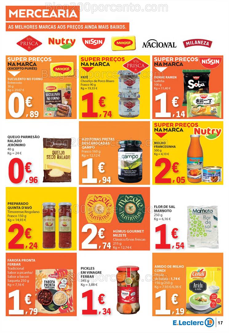 Antevisão Folheto E-LECLERC Páscoa + Promoções de 10 a 21 abril