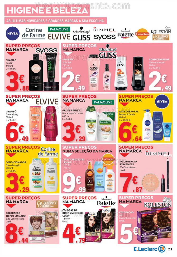 Antevisão Folheto E-LECLERC Páscoa + Promoções de 10 a 21 abril