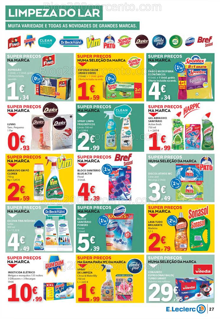 Antevisão Folheto E-LECLERC Páscoa + Promoções de 10 a 21 abril