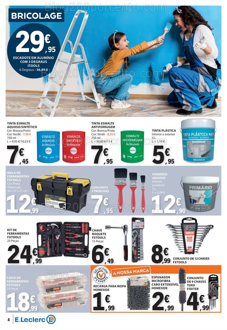 Antevisão Folheto E-LECLERC Bazar Promoções de 1 a 14 agosto