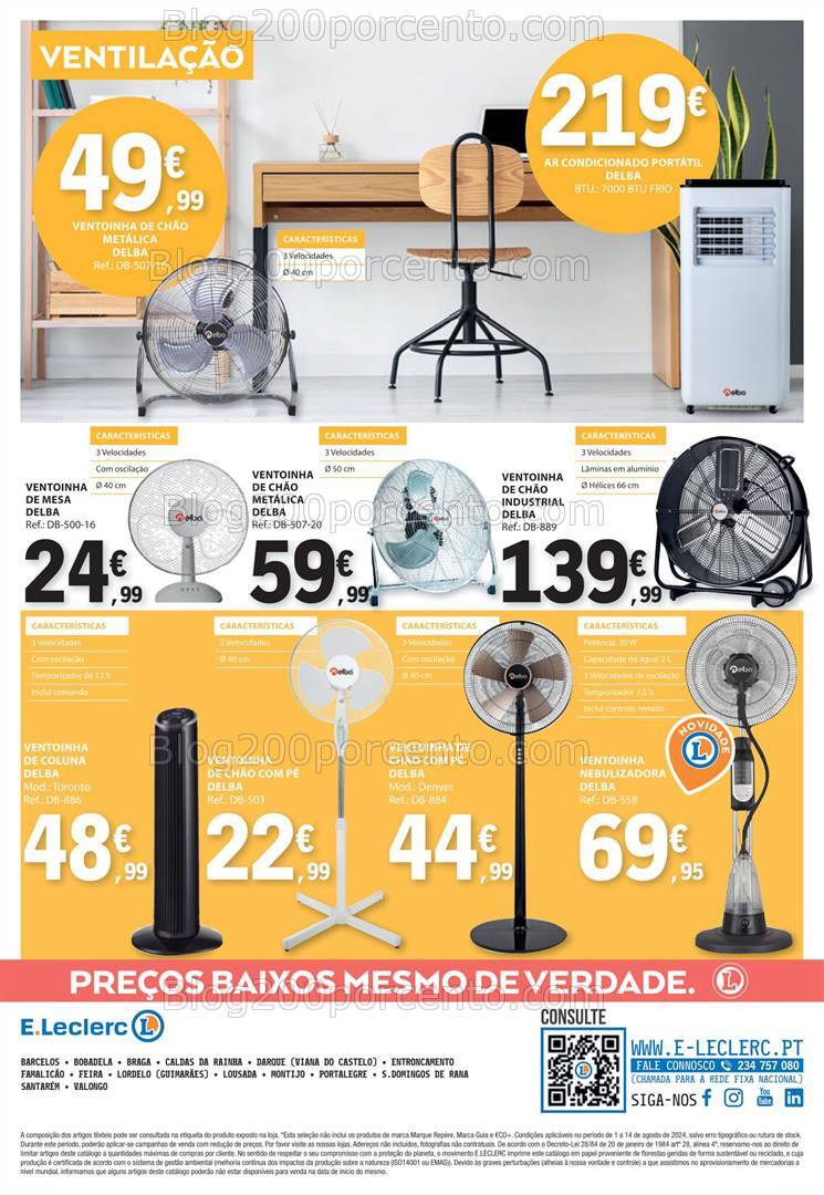 Antevisão Folheto E-LECLERC Bazar Promoções de 1 a 14 agosto