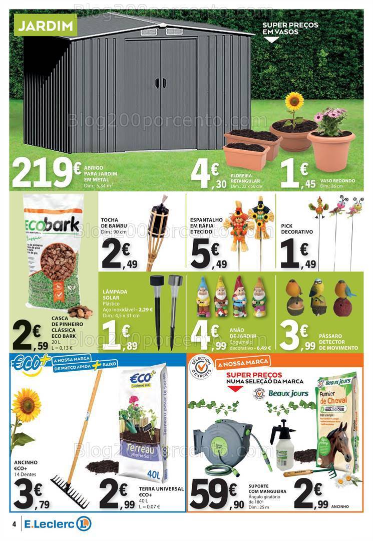 Antevisão Folheto E-LECLERC Bazar Promoções de 11 a 24 abril
