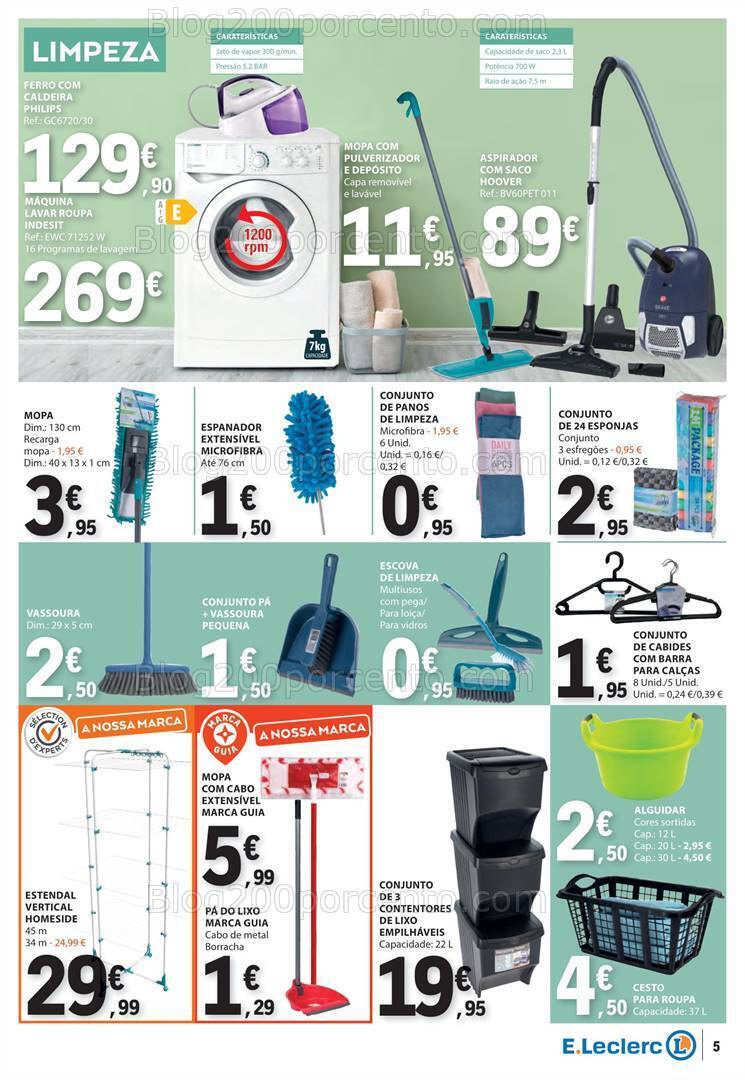 Antevisão Folheto E-LECLERC Bazar Promoções de 11 a 24 abril