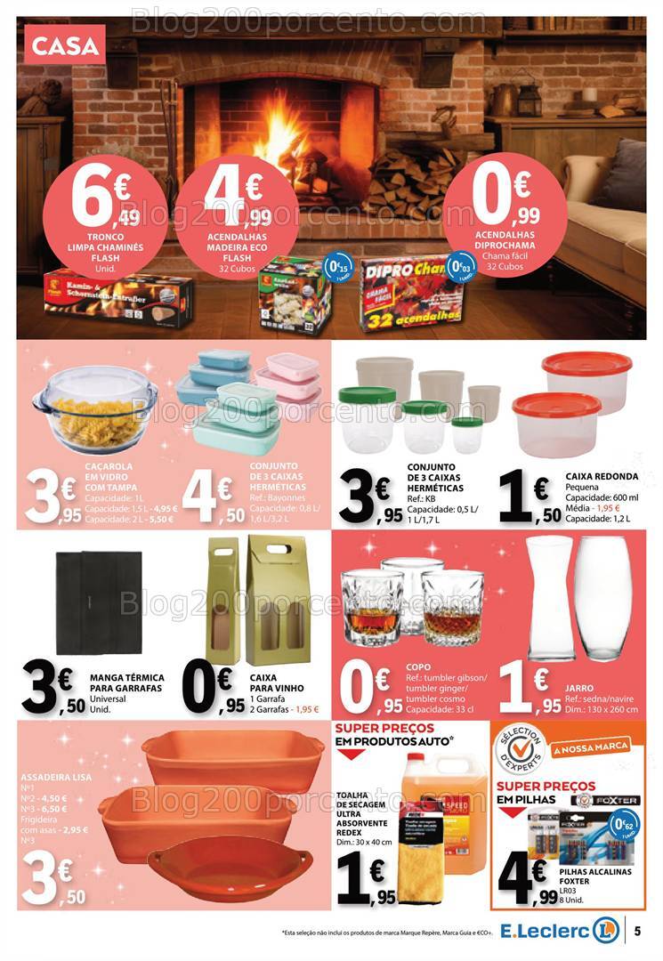 Antevisão Folheto E-LECLERC Bazar Natal Promoções de 19 a 31 dezembro