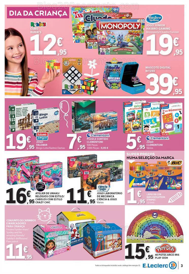 Antevisão Folheto E-LECLERC Bazar Promoções de 23 maio a 5 junho