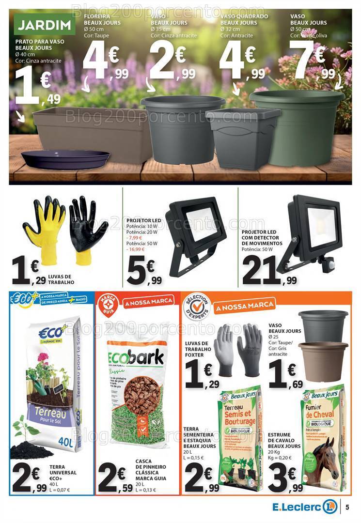 Antevisão Folheto E-LECLERC Bazar Promoções de 28 março a 10 abril