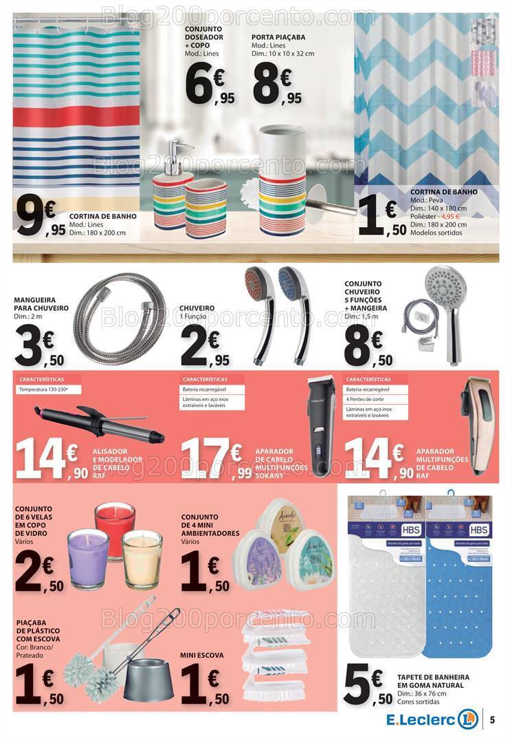 Antevisão Folheto E-LECLERC Bazar Promoções de 9 a 22 maio