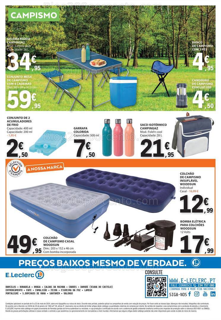 Antevisão Folheto E-LECLERC Bazar Promoções de 9 a 22 maio