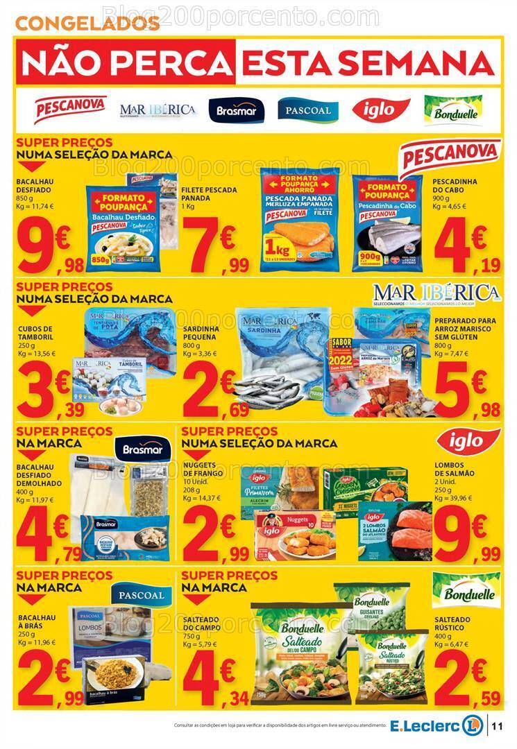 Antevisão Folheto E-LECLERC Promoções de 11 a 17 abril