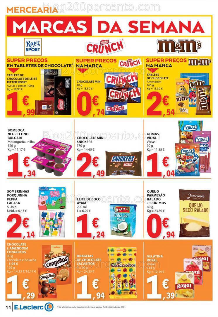 Antevisão Folheto E-LECLERC Promoções de 11 a 17 abril