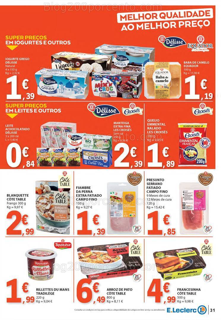 Antevisão Folheto E-LECLERC Promoções de 11 a 17 abril
