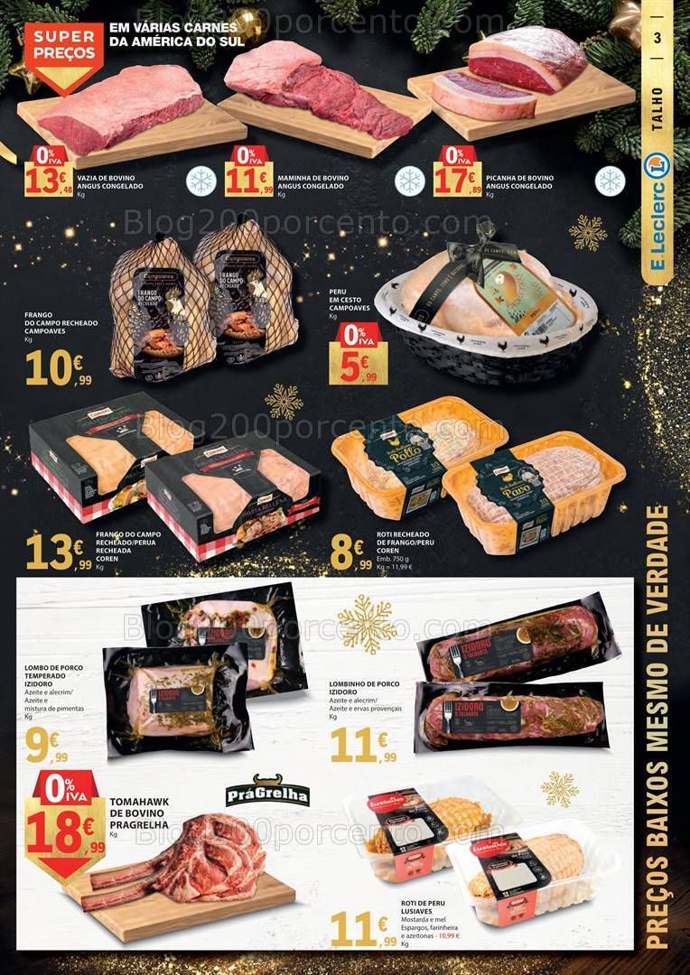 Antevisão Folheto E-LECLERC Natal Promoções de 12 a 24 dezembro