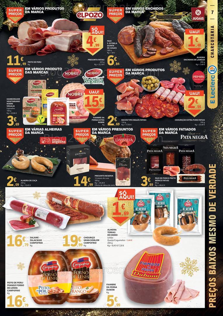 Antevisão Folheto E-LECLERC Natal Promoções de 12 a 24 dezembro