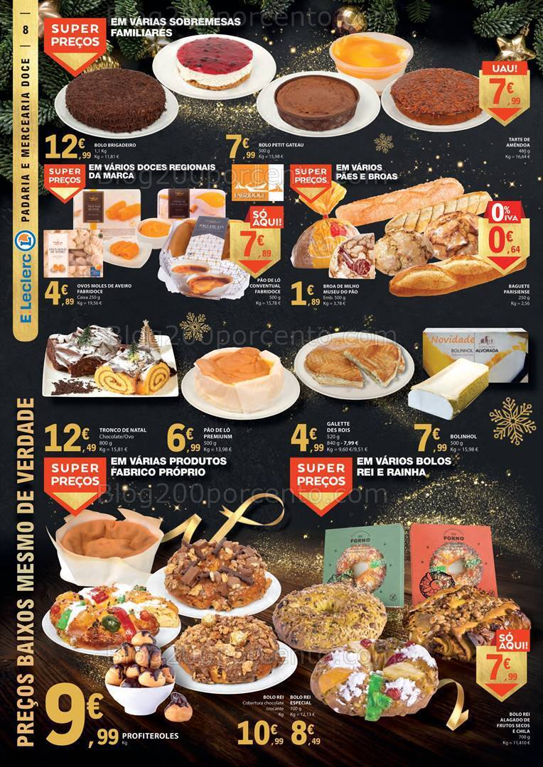 Antevisão Folheto E-LECLERC Natal Promoções de 12 a 24 dezembro