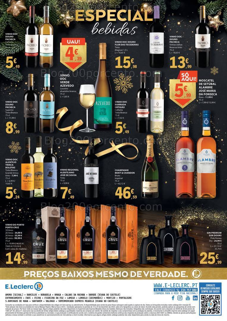 Antevisão Folheto E-LECLERC Natal Promoções de 12 a 24 dezembro