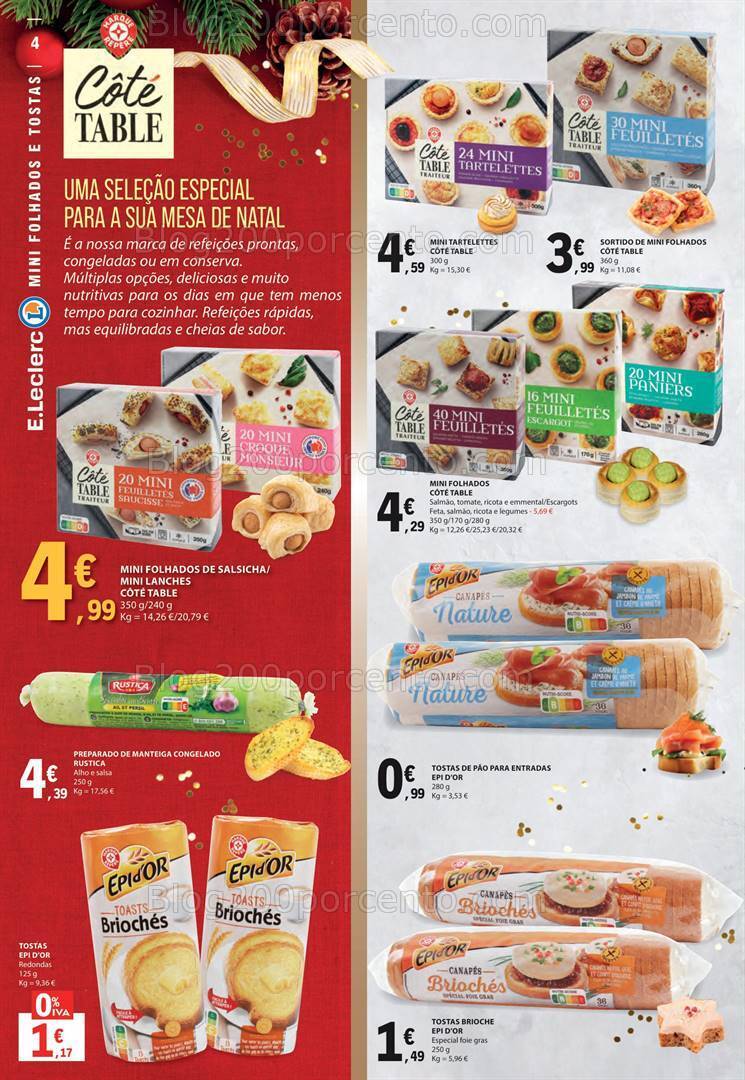 Antevisão Folheto E-LECLEC Natal Gourmet Promoções de 12 a 24 dezembro