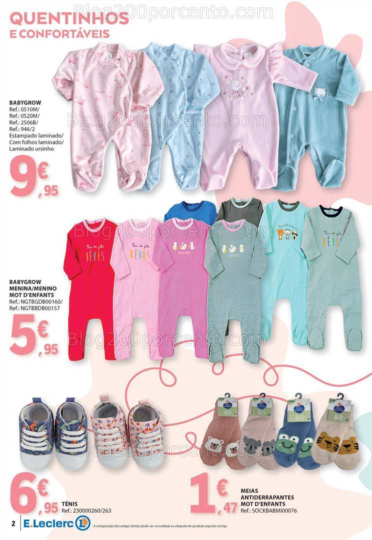 Antevisão Folheto E-LECLERC Feira do Bebé Promoções de 9 a 21 janeiro