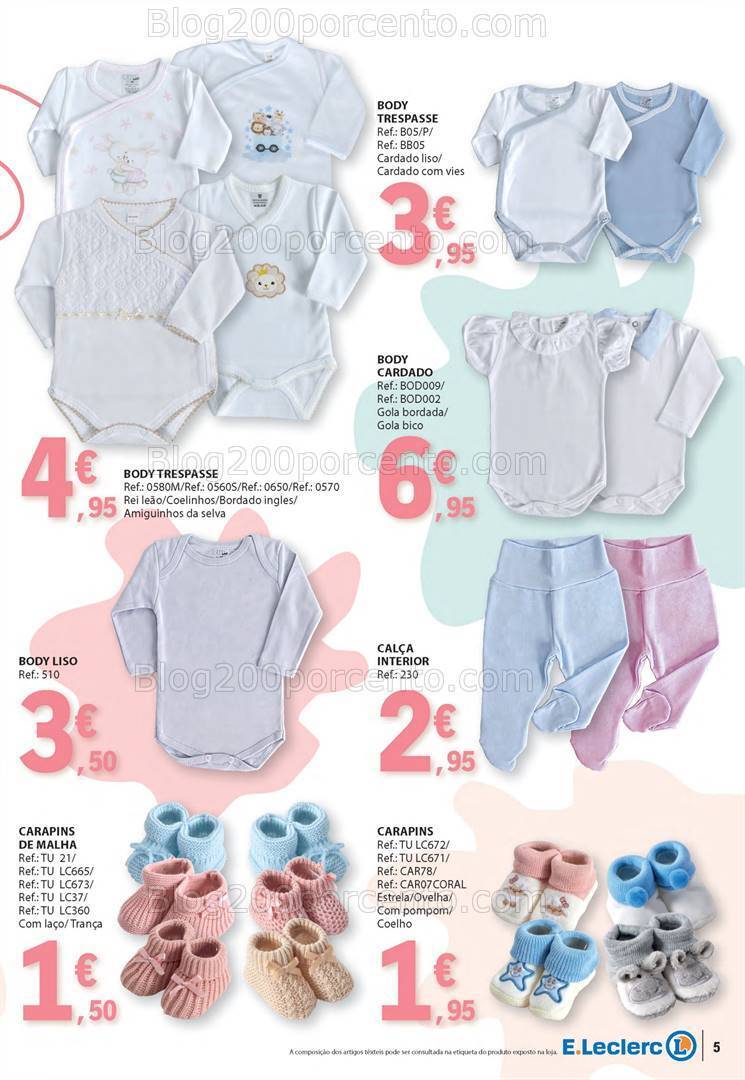 Antevisão Folheto E-LECLERC Feira do Bebé Promoções de 9 a 21 janeiro