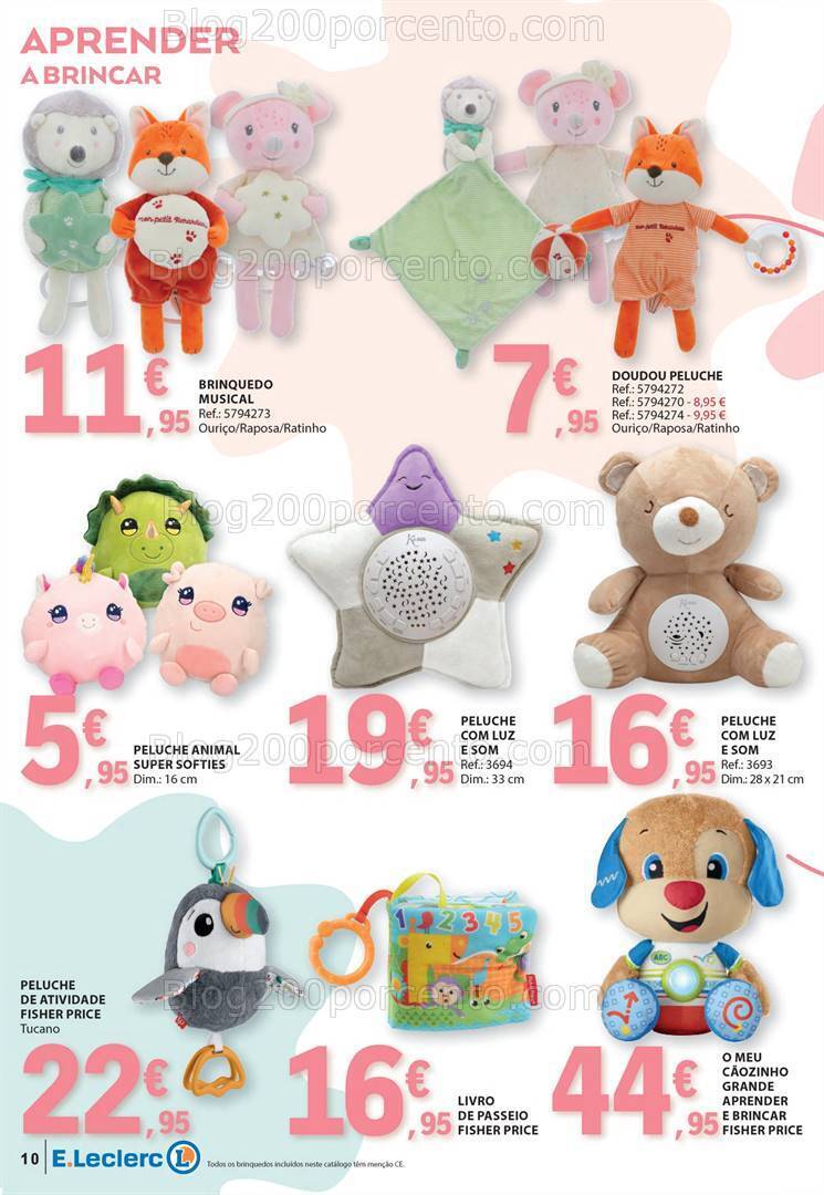 Antevisão Folheto E-LECLERC Feira do Bebé Promoções de 9 a 21 janeiro