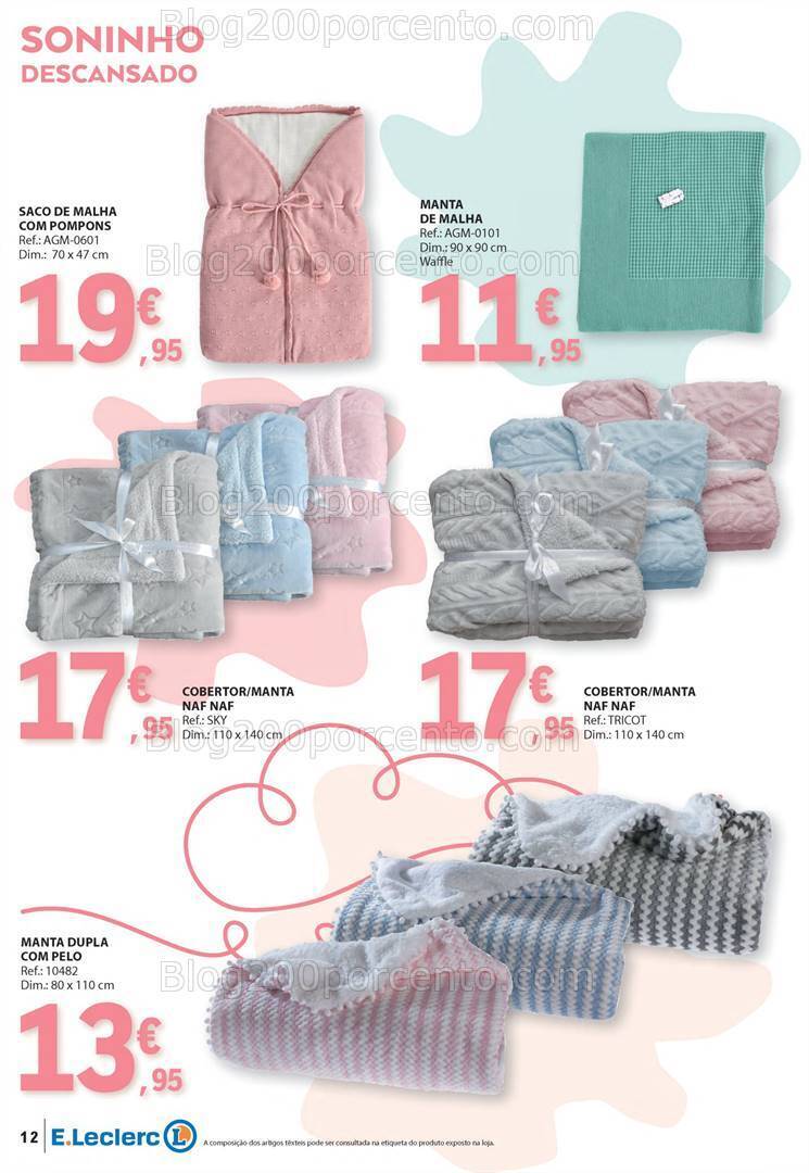 Antevisão Folheto E-LECLERC Feira do Bebé Promoções de 9 a 21 janeiro