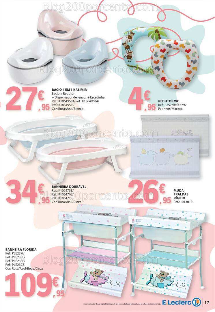 Antevisão Folheto E-LECLERC Feira do Bebé Promoções de 9 a 21 janeiro