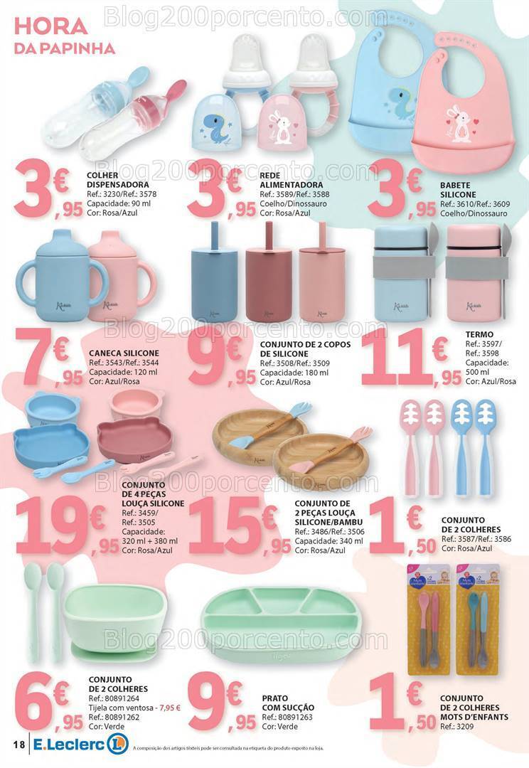 Antevisão Folheto E-LECLERC Feira do Bebé Promoções de 9 a 21 janeiro