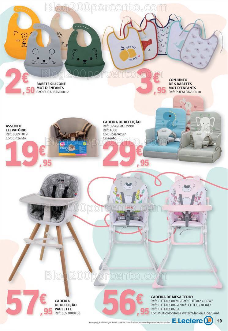 Antevisão Folheto E-LECLERC Feira do Bebé Promoções de 9 a 21 janeiro