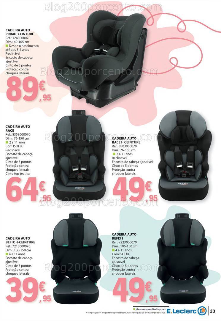 Antevisão Folheto E-LECLERC Feira do Bebé Promoções de 9 a 21 janeiro