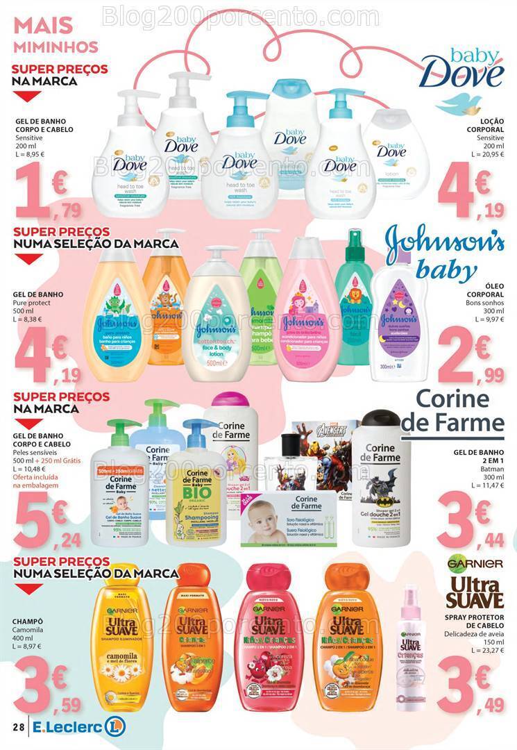 Antevisão Folheto E-LECLERC Feira do Bebé Promoções de 9 a 21 janeiro