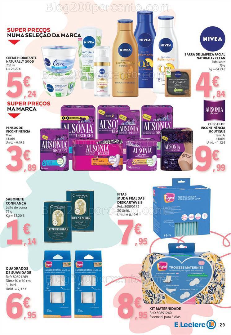 Antevisão Folheto E-LECLERC Feira do Bebé Promoções de 9 a 21 janeiro