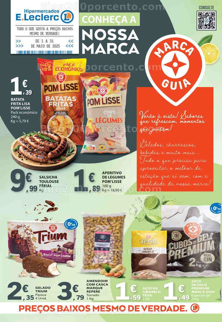 Antevisão Folheto E-LECLERC Marca Guia Promoções de 1 maio a 30 maio