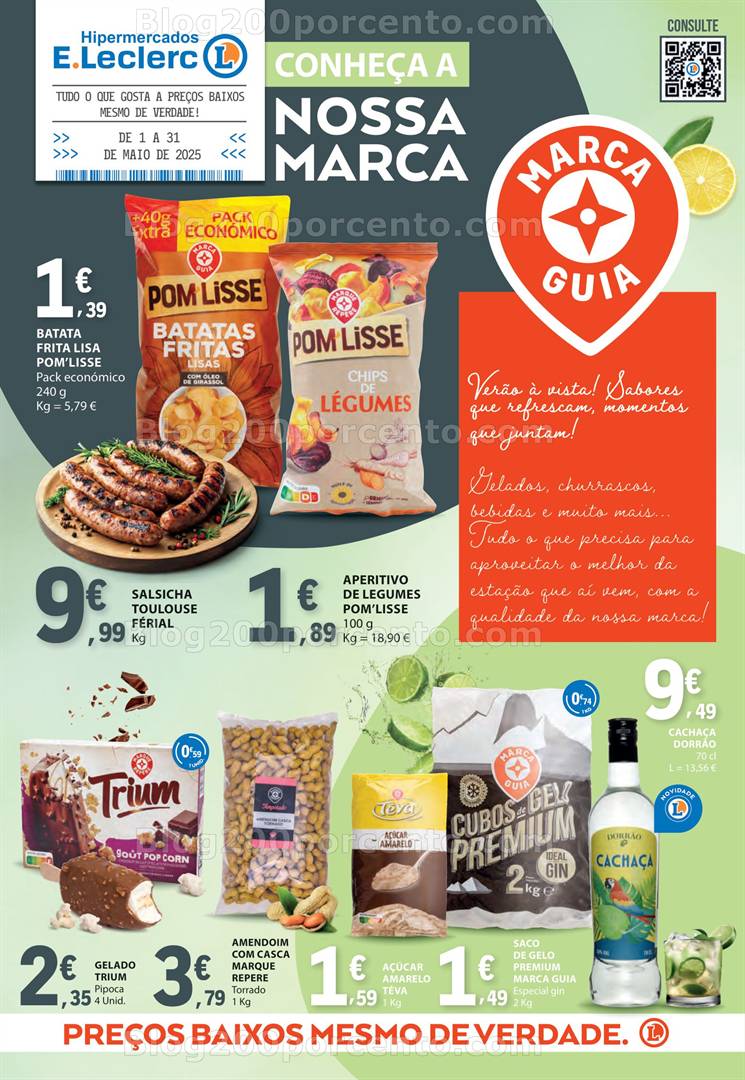Antevisão Folheto E-LECLERC Marca Guia Promoções de 1 maio a 30 maio
