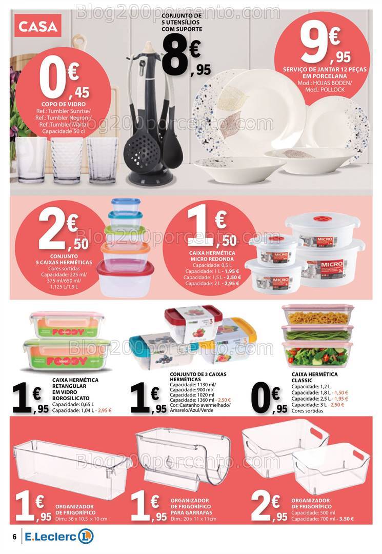 Antevisão Folheto E-LECLERC Bazar Promoções de 28 outubro a 6 novembro