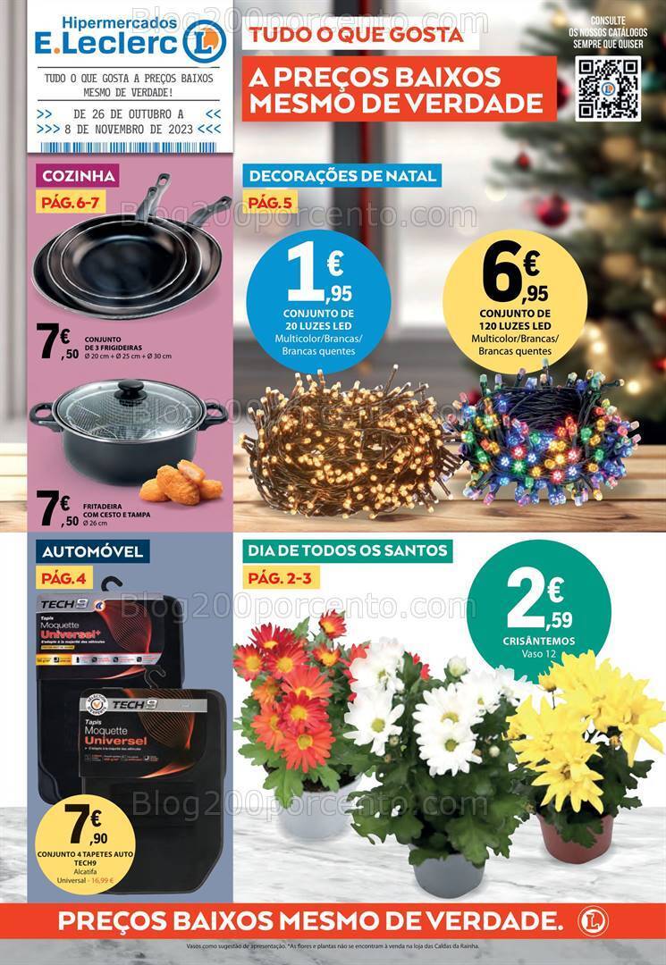 Antevisão Folheto E-LECLERC Bazar Promoções de 26 outubro a 8 novembro