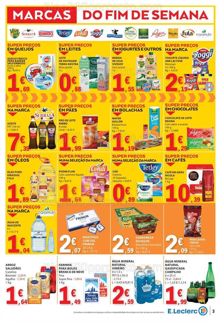 Antevisão Folheto E-LECLERC Promoções Fim de Semana - 12 a 14 janeiro