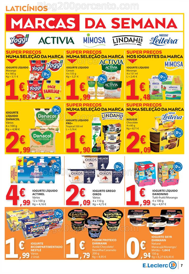 Antevisão Folheto E-LECLERC Promoções de 13 a 26 março