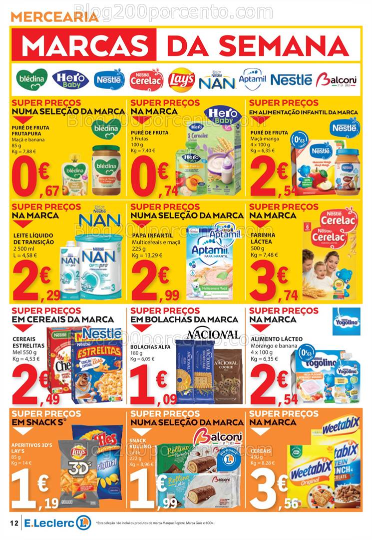 Antevisão Folheto E-LECLERC Promoções de 13 a 26 março