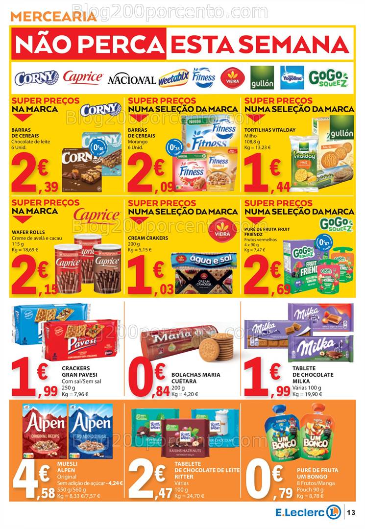 Antevisão Folheto E-LECLERC Promoções de 13 a 26 março
