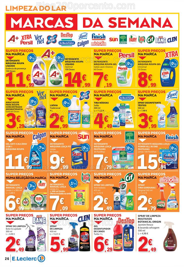 Antevisão Folheto E-LECLERC Promoções de 13 a 26 março