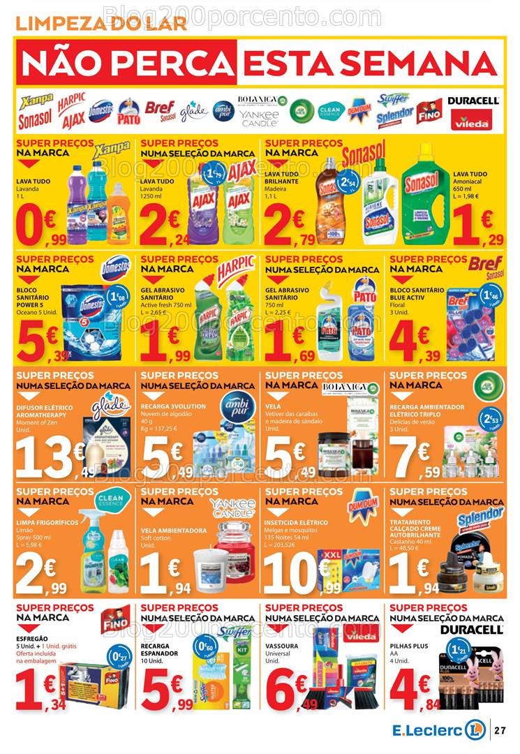 Antevisão Folheto E-LECLERC Promoções de 13 a 26 março