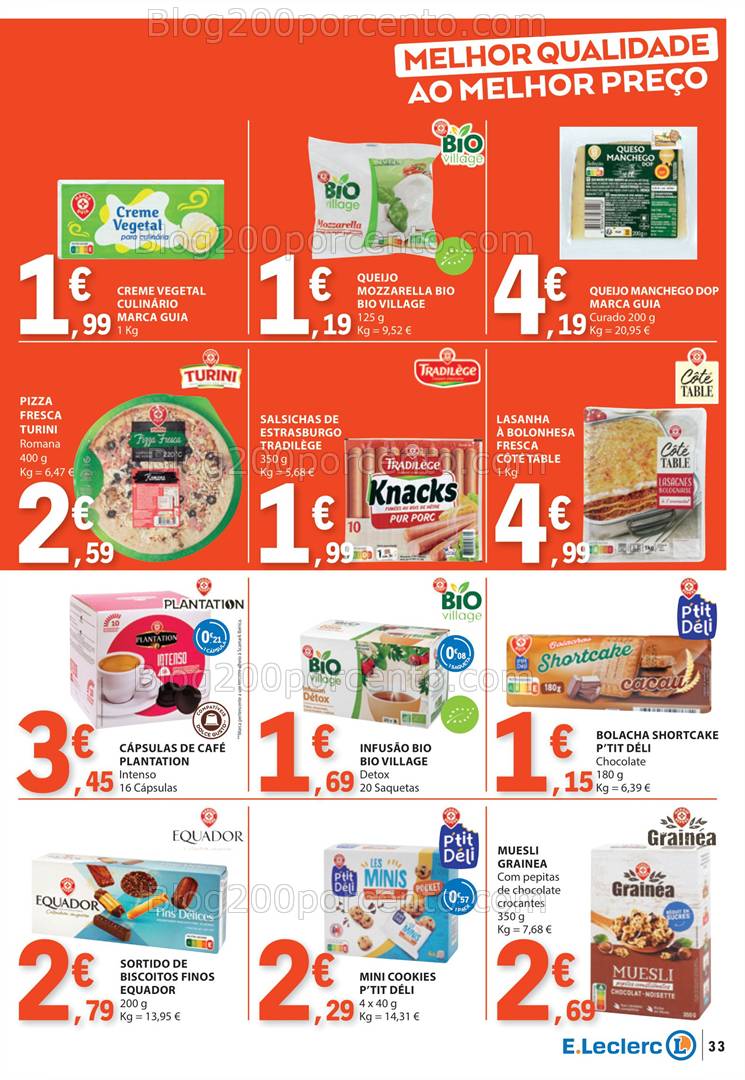 Antevisão Folheto E-LECLERC Promoções de 13 a 26 março