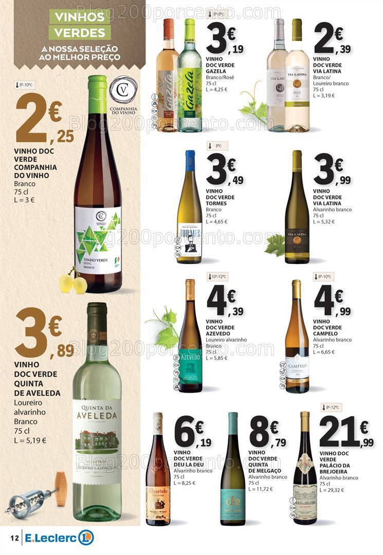 Antevisão Folheto E-LECLERC Feira Queijos Enchidos e Vinhos - 6 a 18 fevereiro