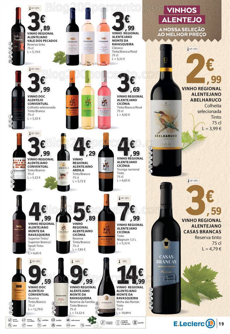 Antevisão Folheto E-LECLERC Feira Queijos Enchidos e Vinhos - 6 a 18 fevereiro